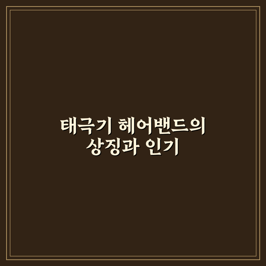 태극기 헤어밴드 선택 5가지 기준 비교 분석 총정리