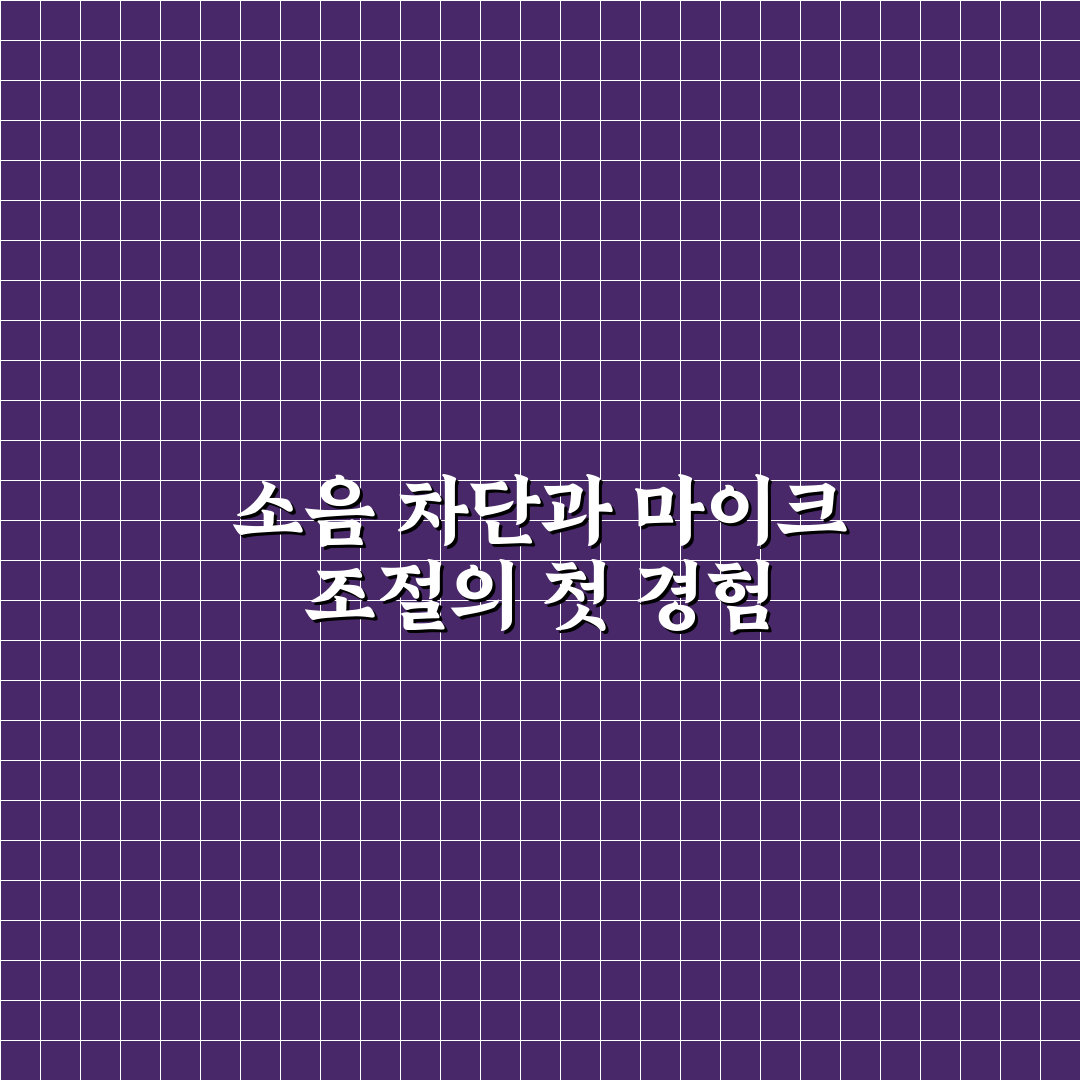 화상 면접 시 배경 소음 제거 및 마이크 설정 직접 써본 후기