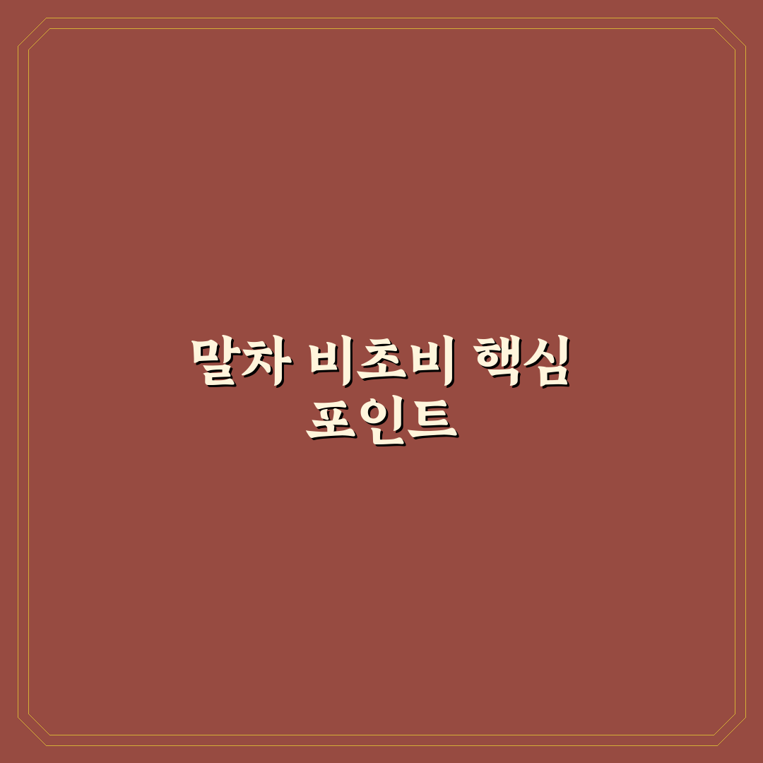 말차 비초비 비교와 5가지 품질 판단 기준 총정리