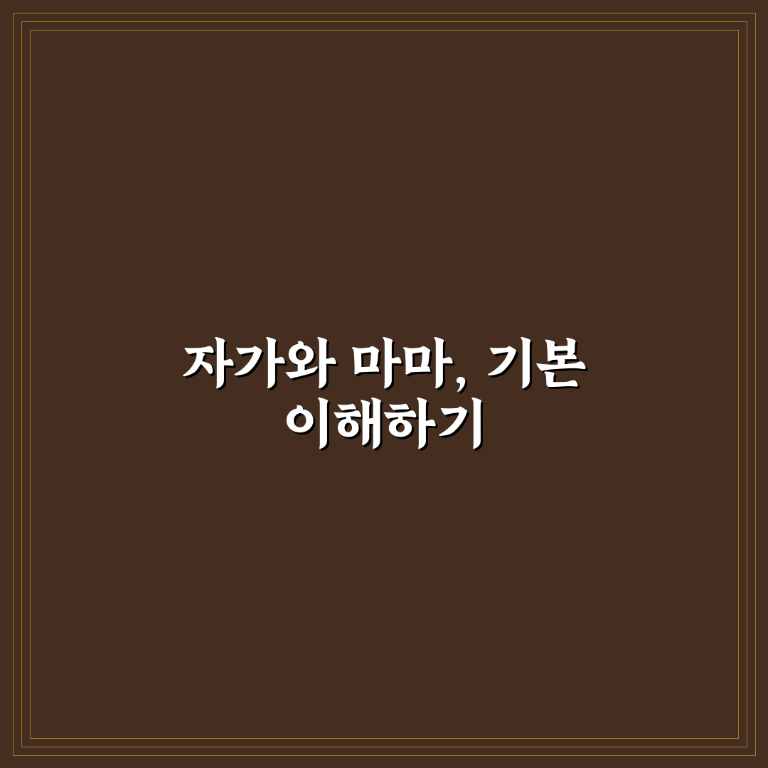 자가 마마 차이 비교와 선택을 위한 5가지 기준 분석