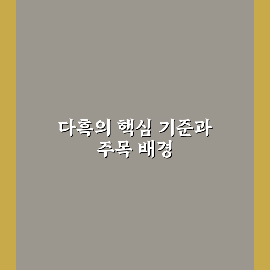 유튜버 다흑 콘텐츠 비교와 성장 분석 가이드
