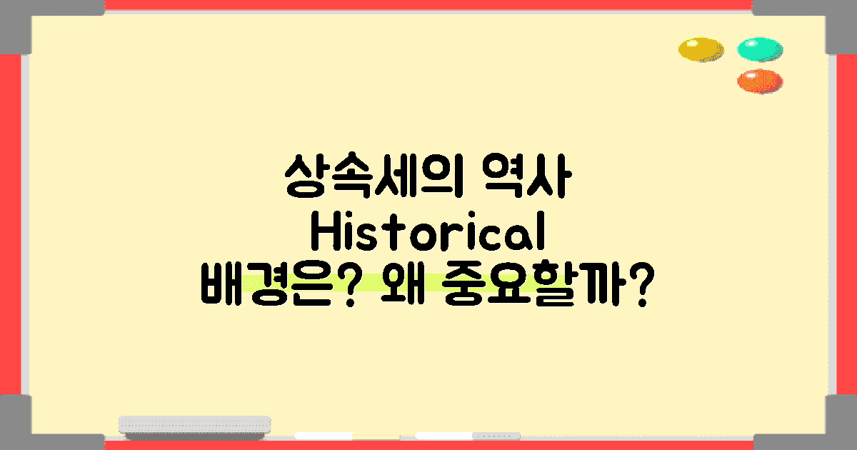 상속세의 역사적 배경은?