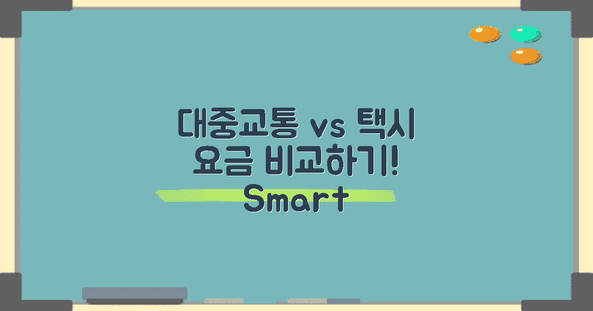 대중교통 vs 택시 요금