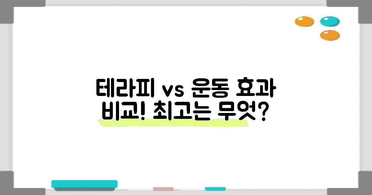테라피 vs 운동 효과