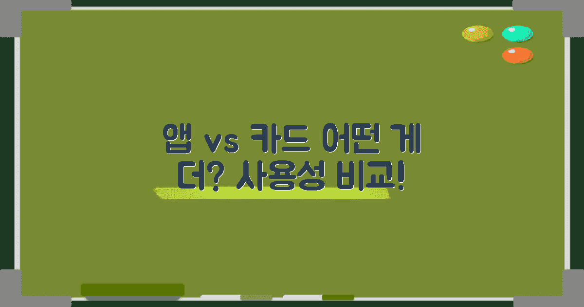 앱 사용 vs 카드 사용
