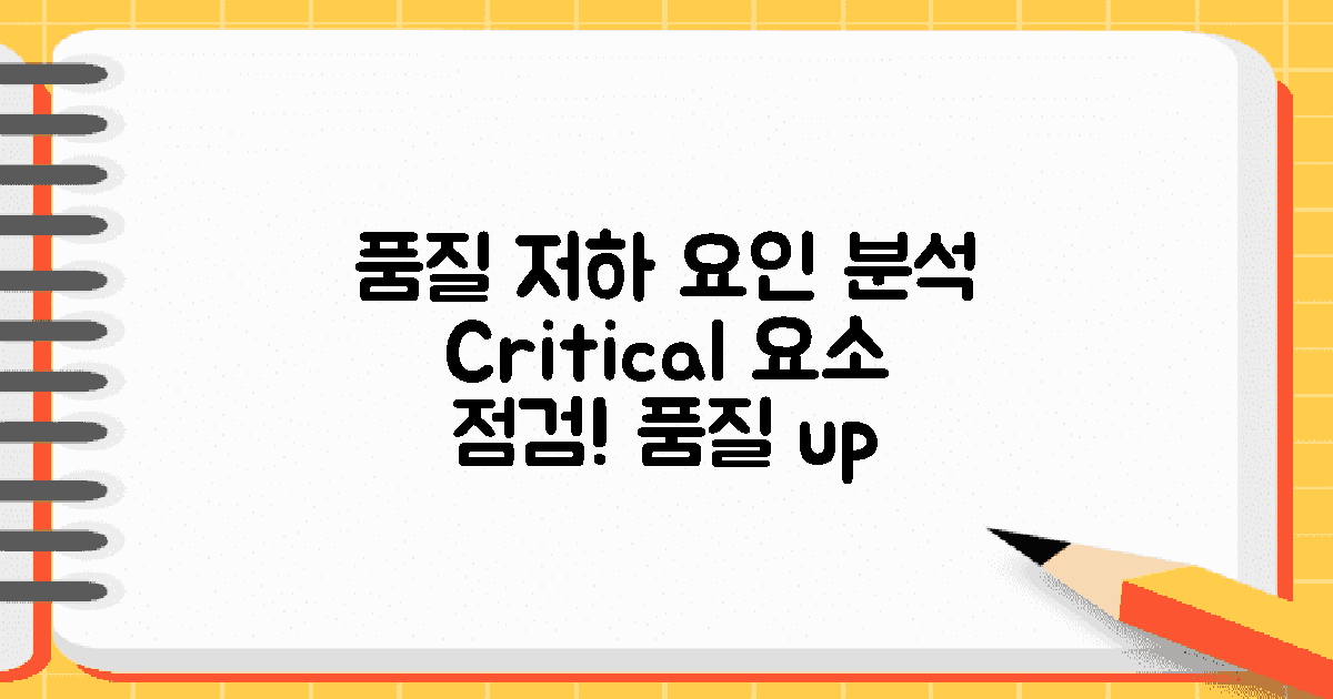 품질 저하 요소 분석