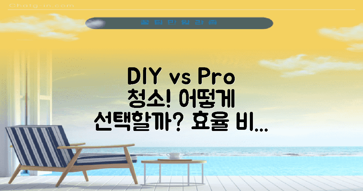 DIY vs 전문 청소 업체