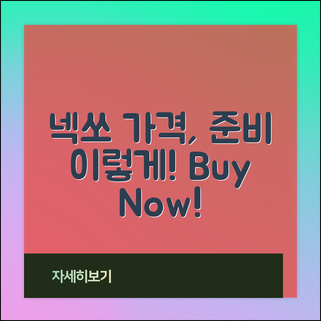 넥쏘 가격, 이렇게 준비하면 좋을까요?