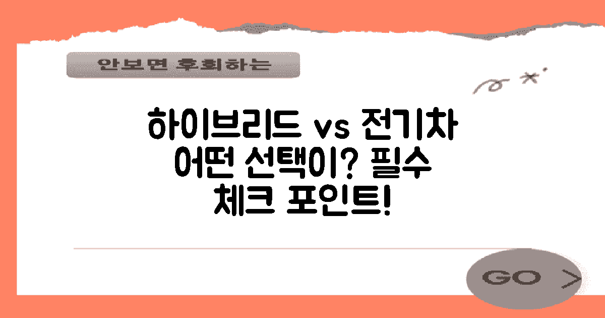 하이브리드 vs 전기차 선택