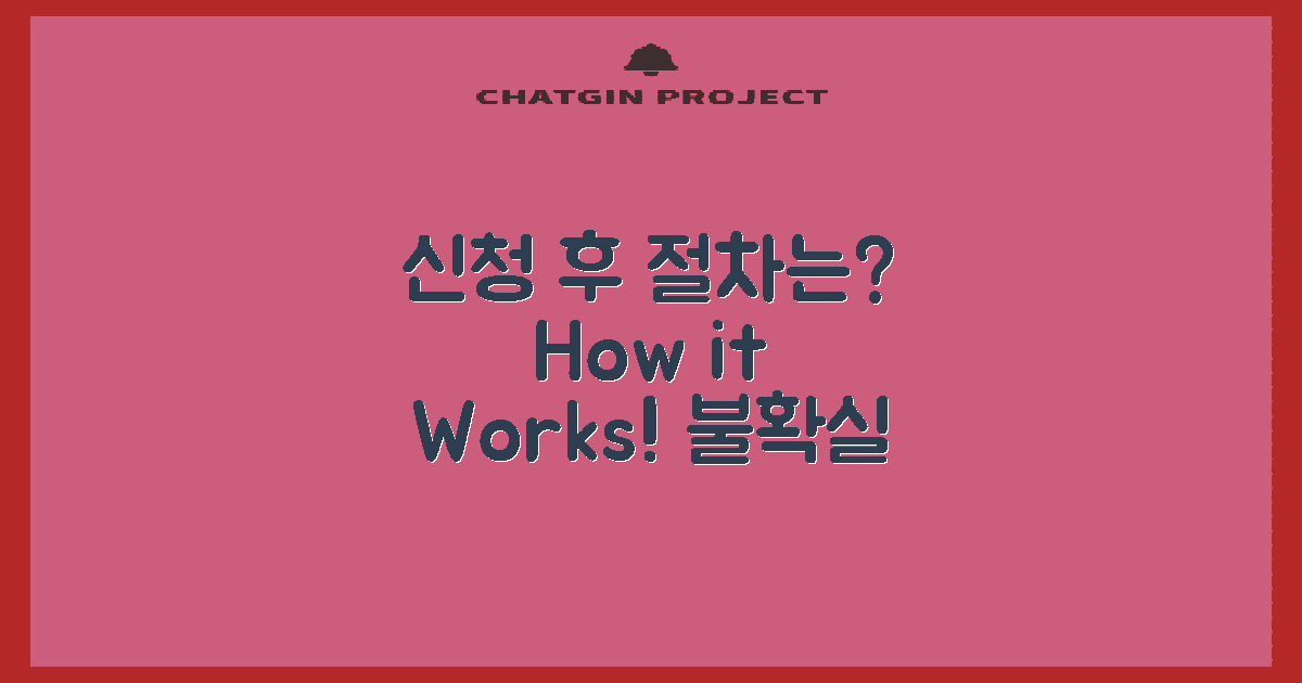 신청 후 절차는 어떻게 될까?