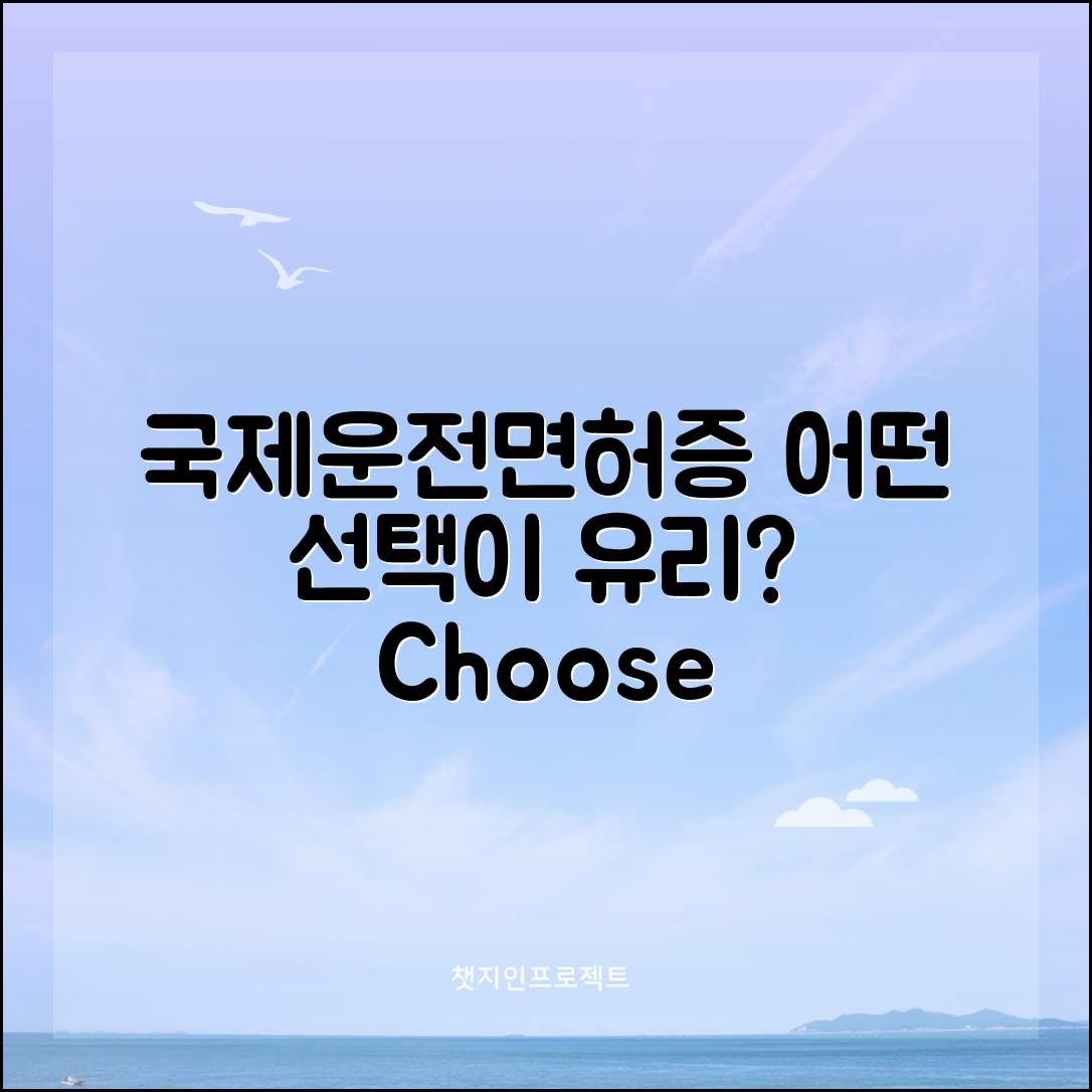 국제운전면허증, 어떤 선택이 더 유리할까?