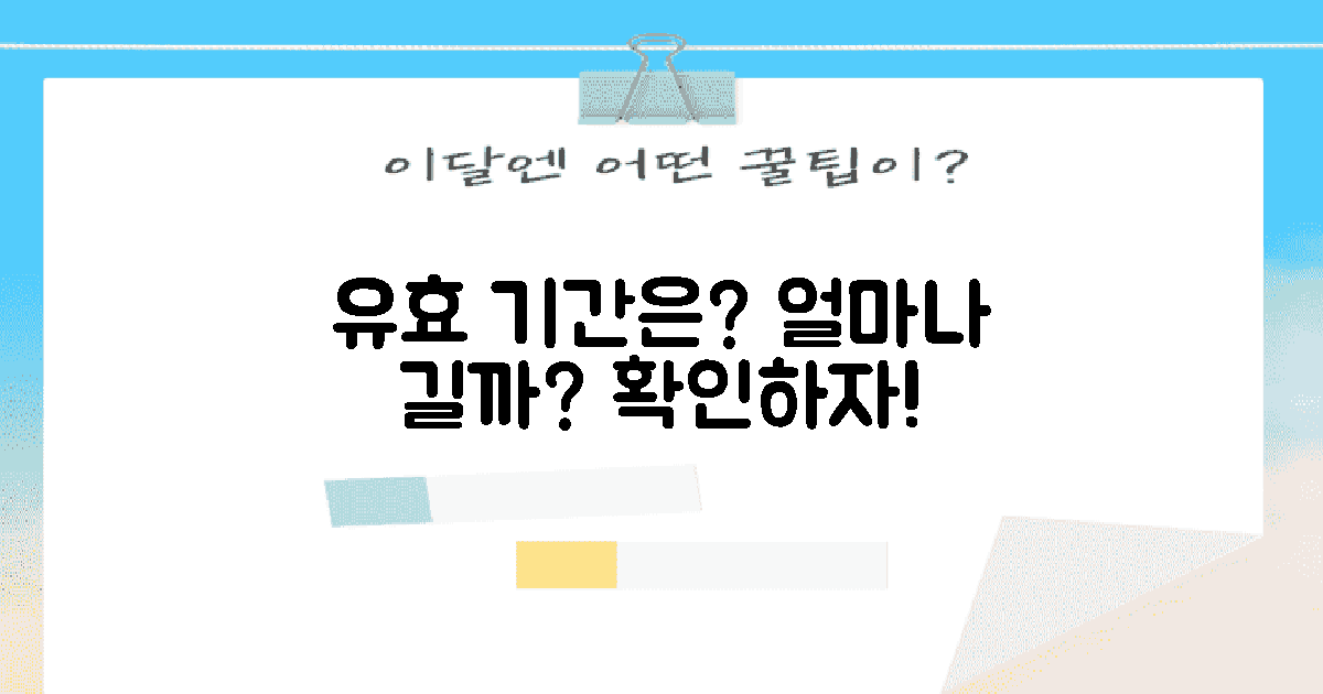 유효 기간은 얼마나 될까?