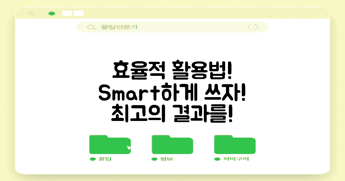 어떻게 효율적으로 활용할까?