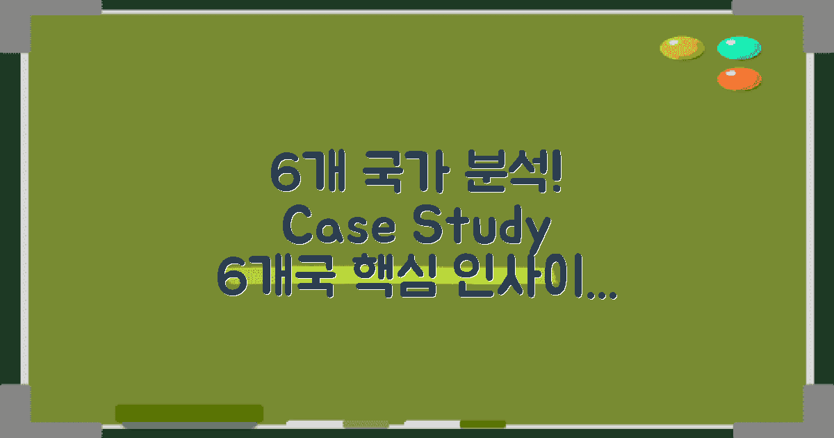 6개 국가 사례 분석