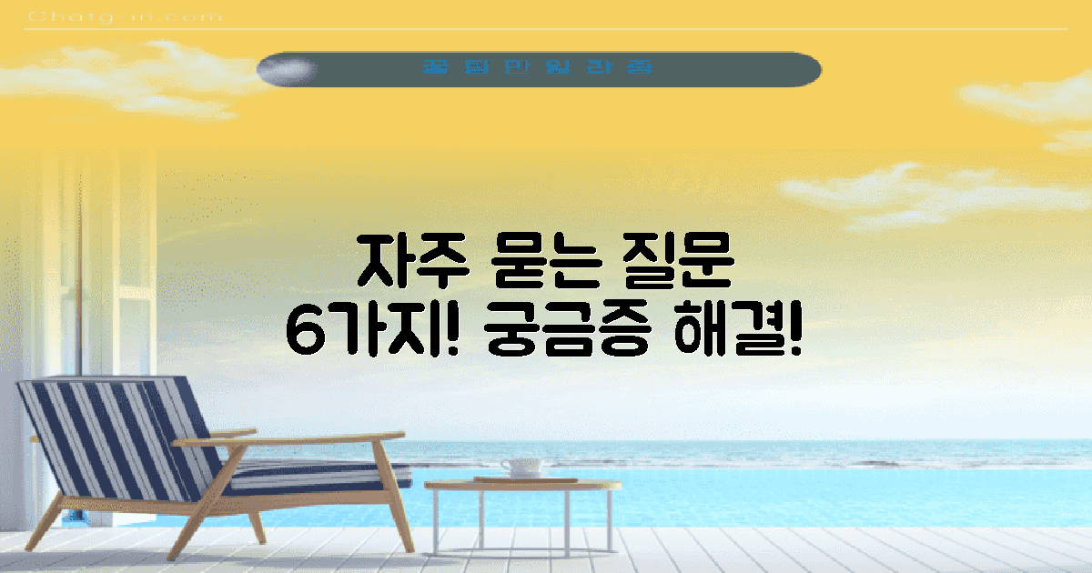 6가지 자주 묻는 질문