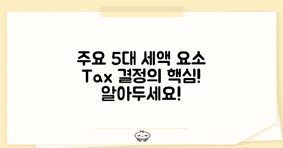 5대 주요 세액 결정 요소