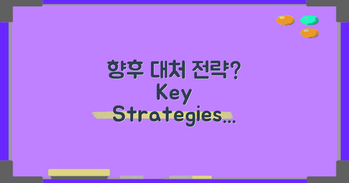 향후 대처 전략은 무엇인가?